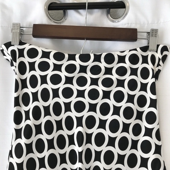 Y2K Laundry by Shelli Segal 100% Silk Dress, Size 10 , Black & Cream Halter - Picture 8 of 10